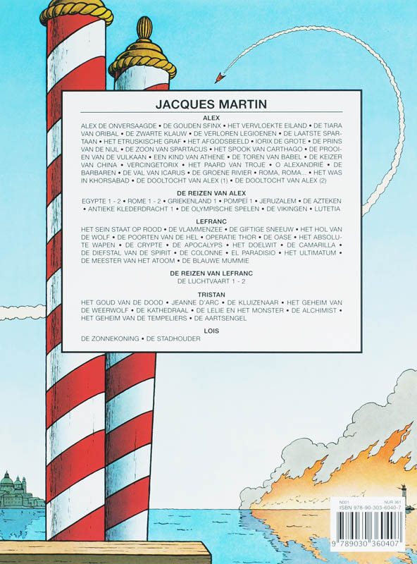 De blauwe mummie / Lefranc / 18 achterkant