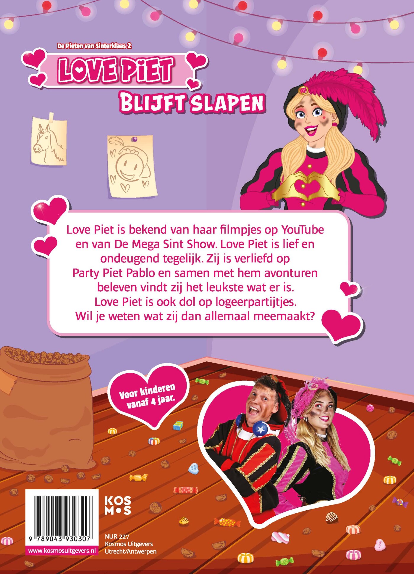 Love Piet blijft slapen / De Pieten van Sinterklaas / 2 achterkant
