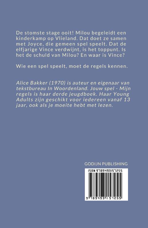 Jouw spel, mijn regels achterkant