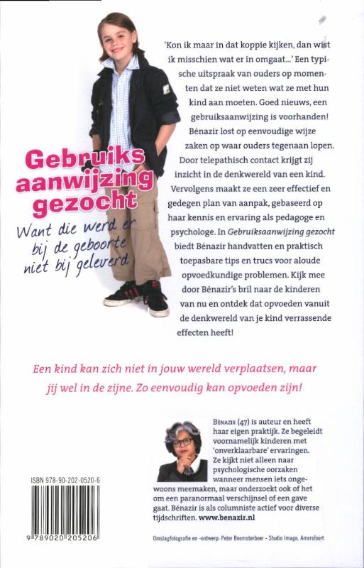 Gebruiksaanwijzing gezocht Gebruiksaanwijzing gezocht achterkant