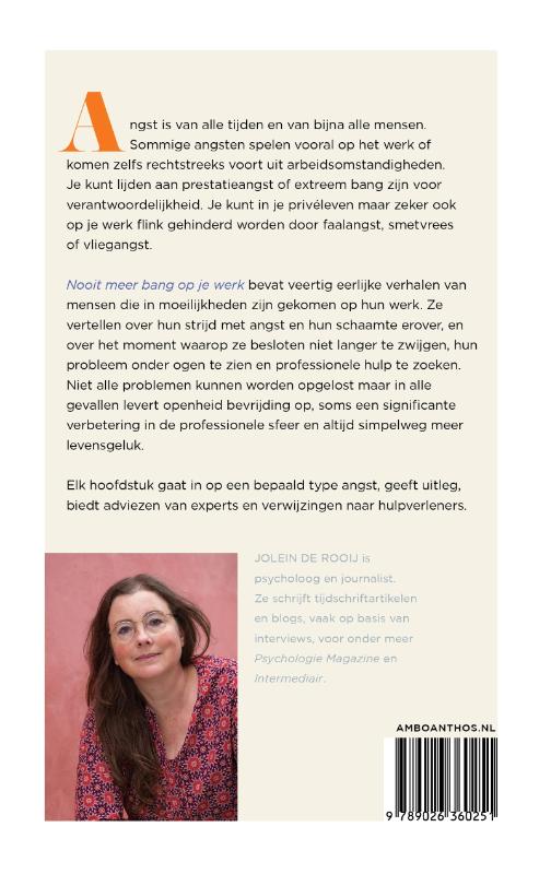 Nooit meer bang op je werk achterkant