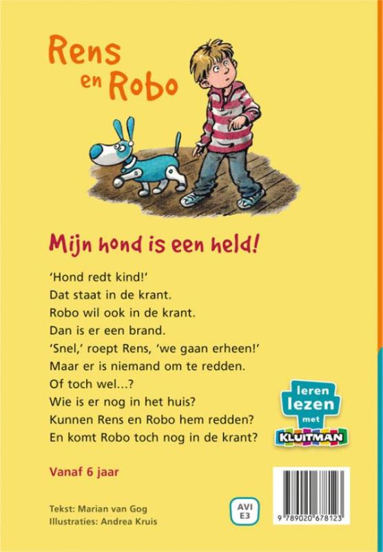 Mijn hond is een held! / Rens en Robo achterkant