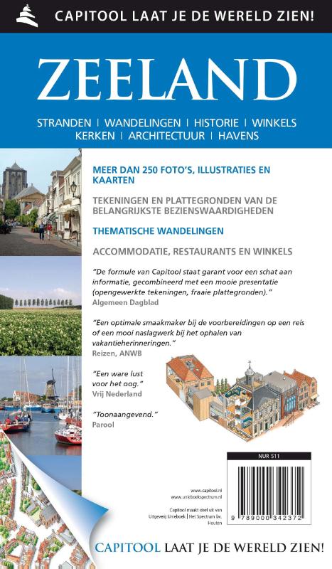 Zeeland / Capitool reisgidsen achterkant
