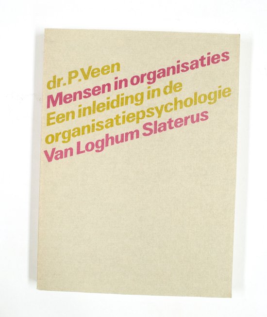 Mensen in organisaties 1e dr