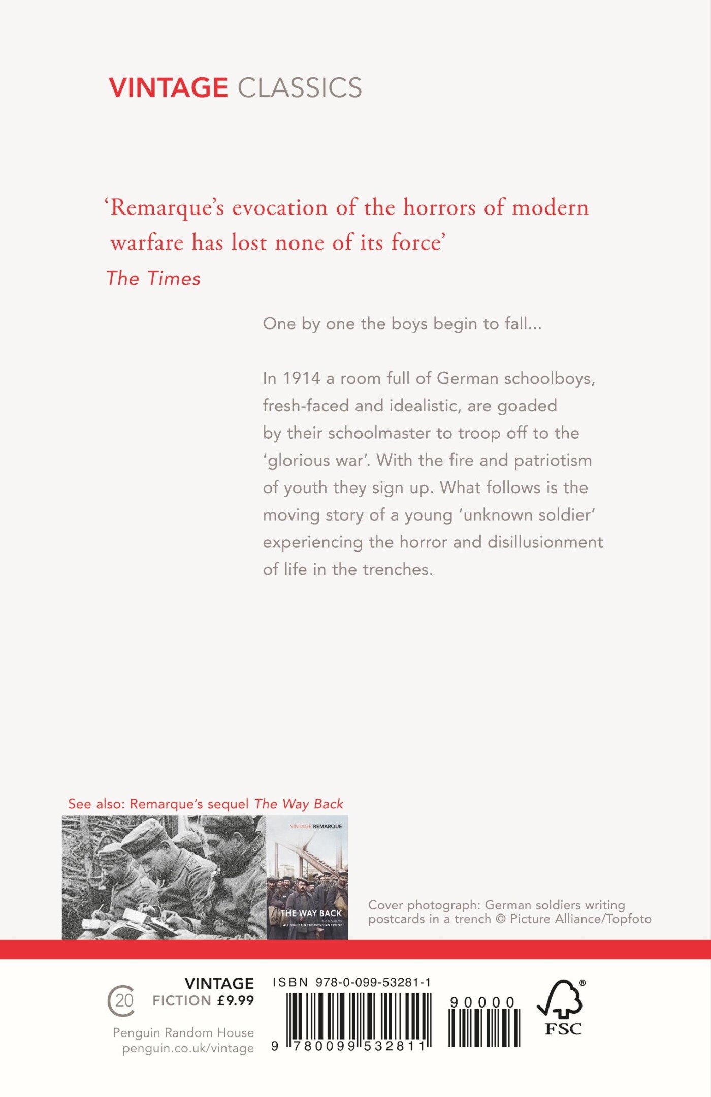 All Quiet on the Western Front / All Quiet on the Western Front achterkant