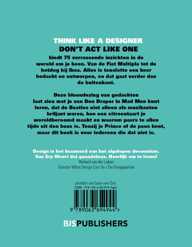Think like a designer achterkant