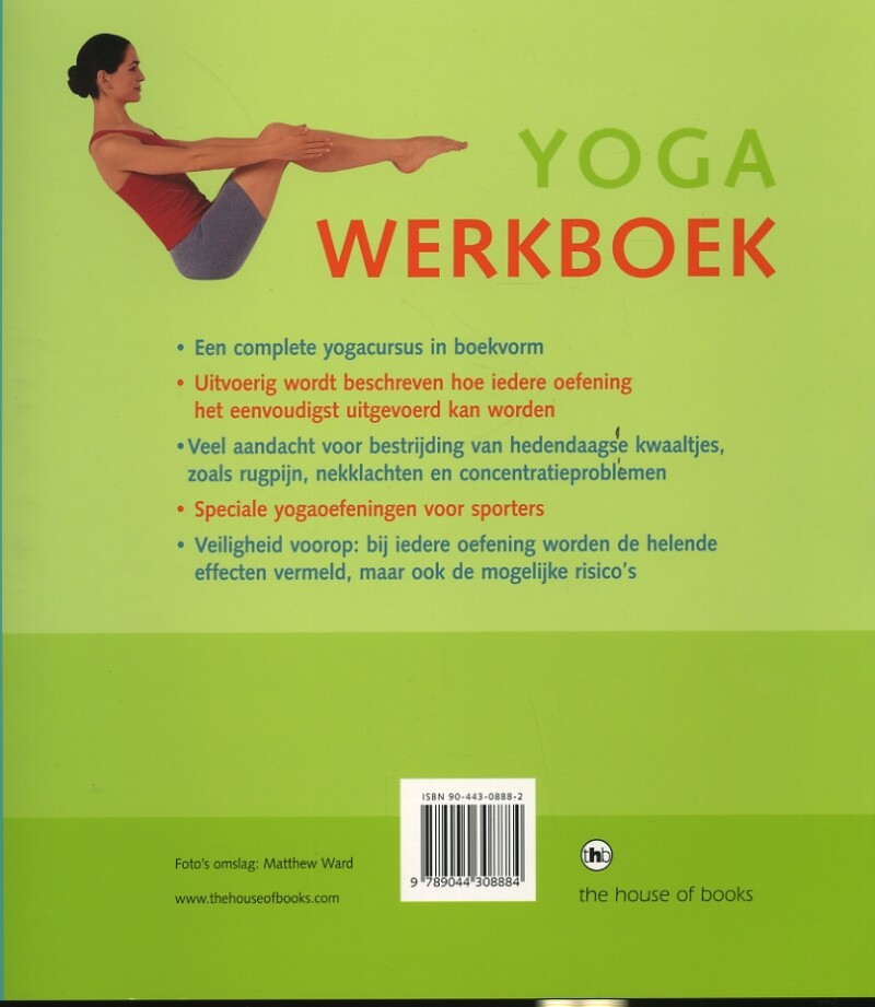 Yoga werkboek achterkant