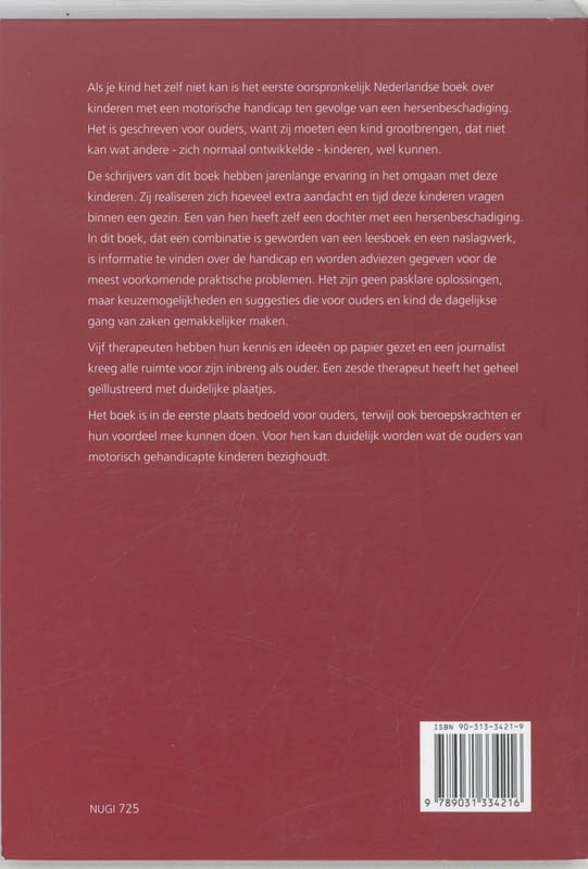 Als je kind het zelf niet kan Als je kind het zelf niet kan achterkant