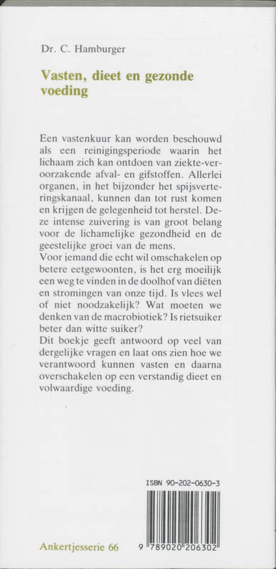 Vasten, dieet en gezonde voeding / Ankertjes / 66 achterkant