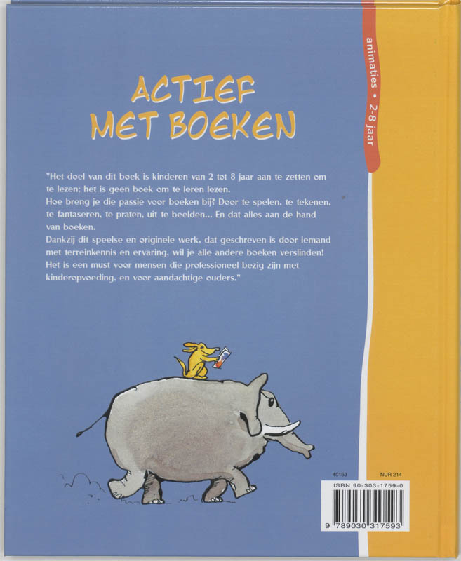 Actief met boeken achterkant