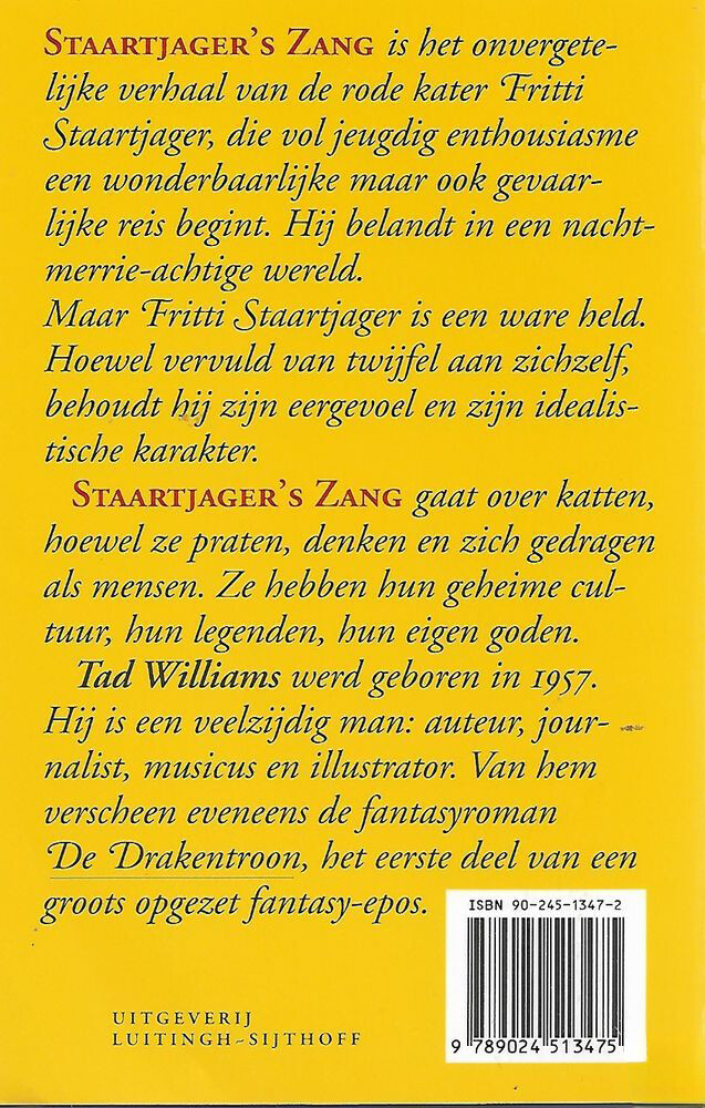 Staartjager's zang achterkant