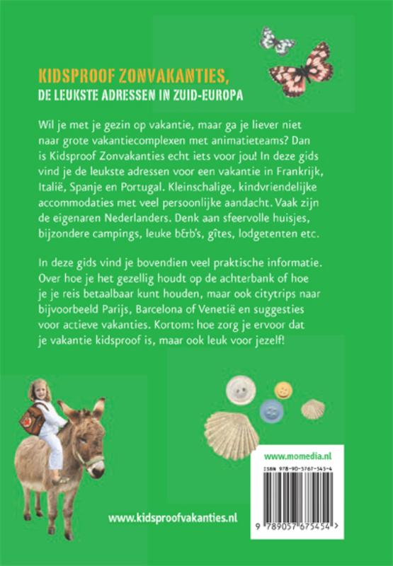 Kidsproof zonvakanties achterkant