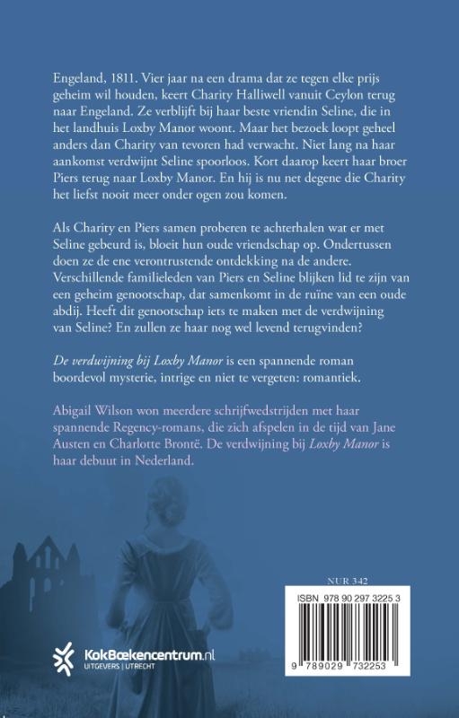 De verdwijning bij Loxby Manor achterkant