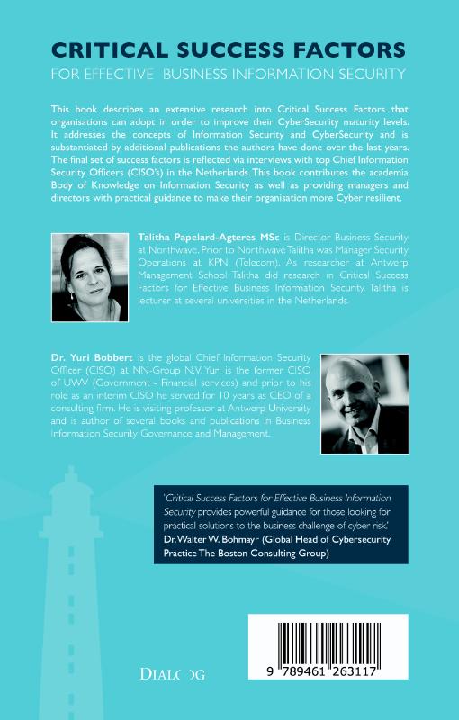 Critical success factors for effective business information security achterkant