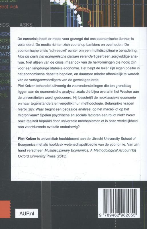Hoe de crisis het economische denken verandert Hoe de crisis het economische denken verandert achterkant