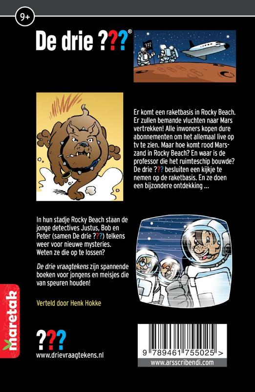 Missie Mars / De drie ??? achterkant