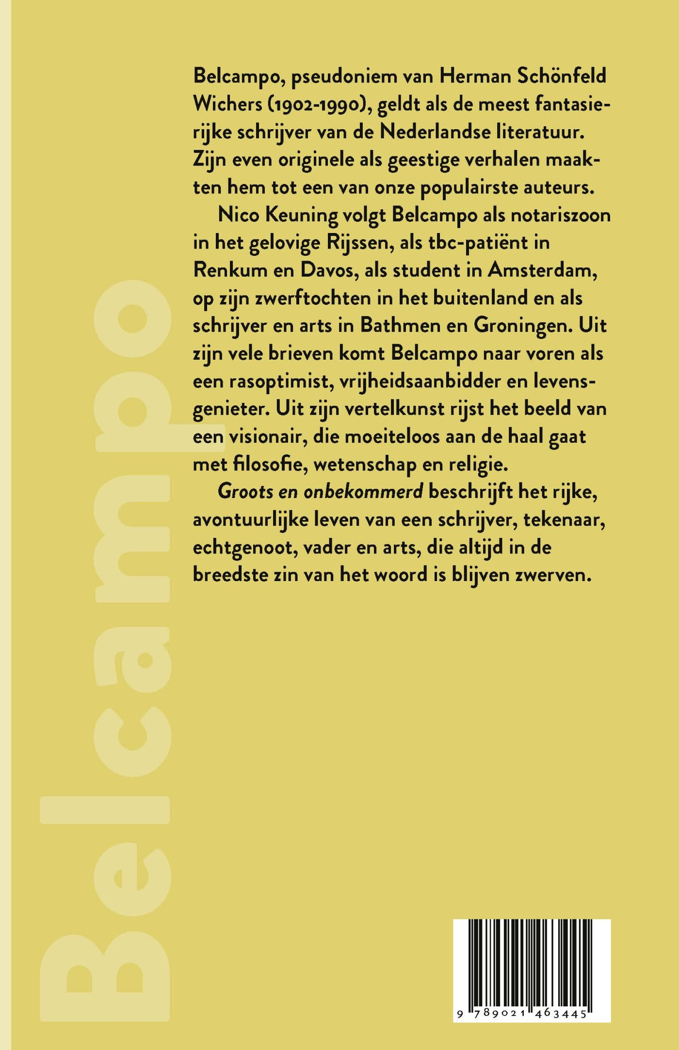 Groots en onbekommerd achterkant