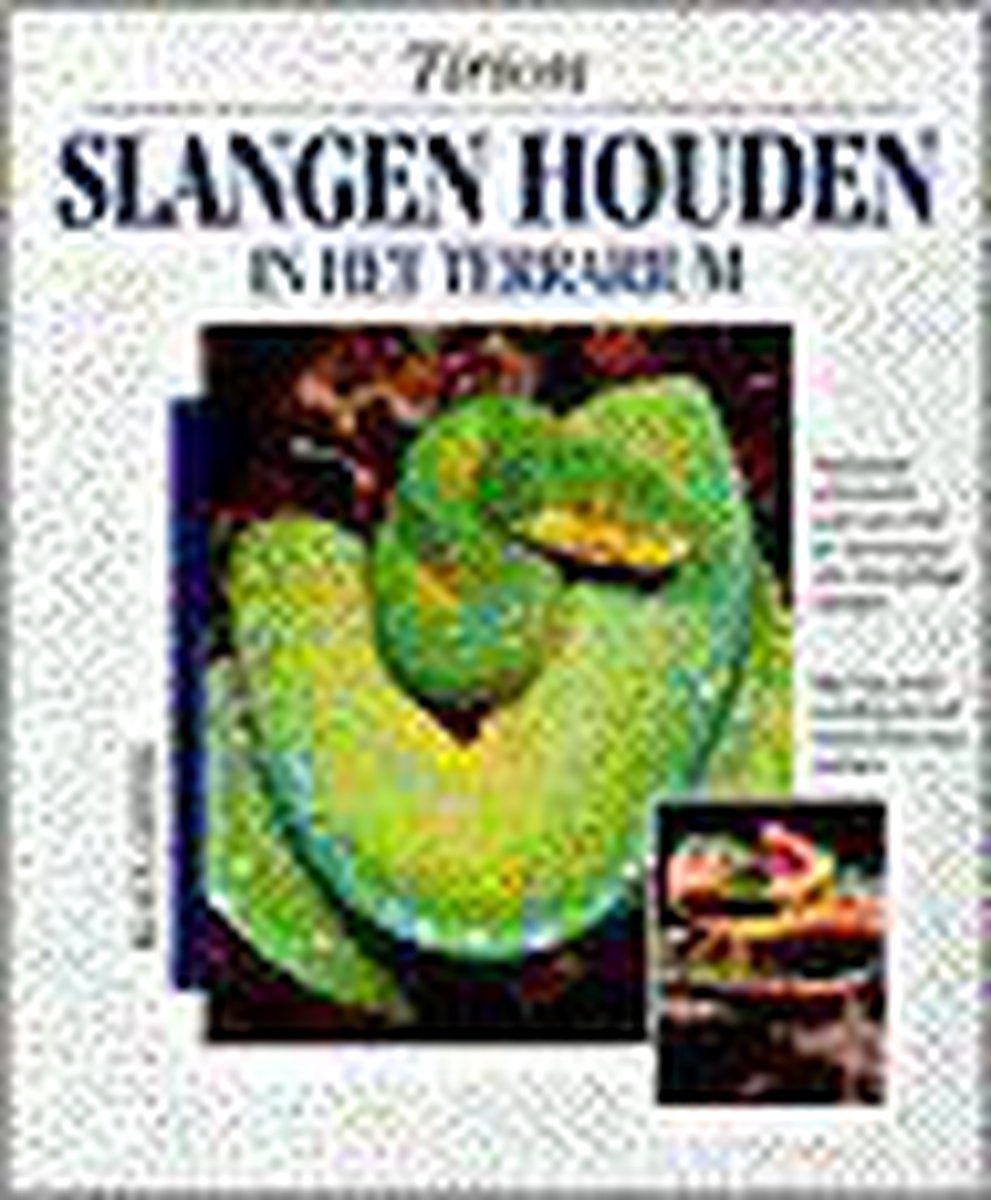 boekenbalie_9789052102672_cover Slangen houden in het terrarium / Tirion natuur