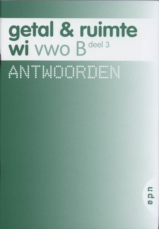 boekenbalie_9789011098954_cover Getal en Ruimte Vwo B deel 3 Antwoorden