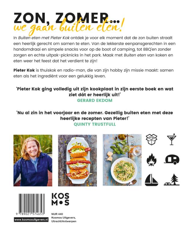 Buiten eten met Pieter Kok achterkant