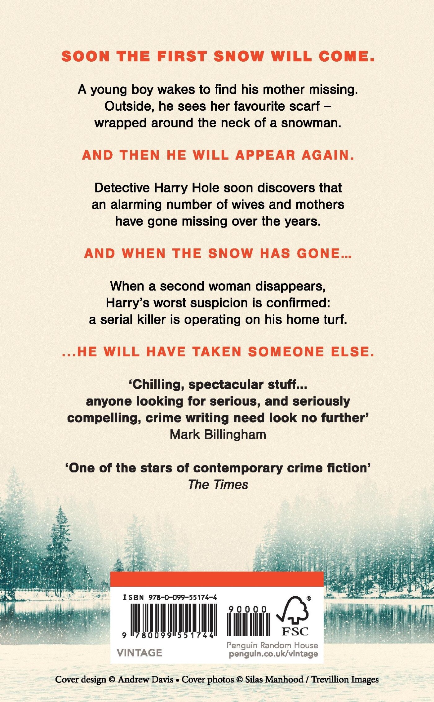The Snowman  (Harry Hole 7) achterkant