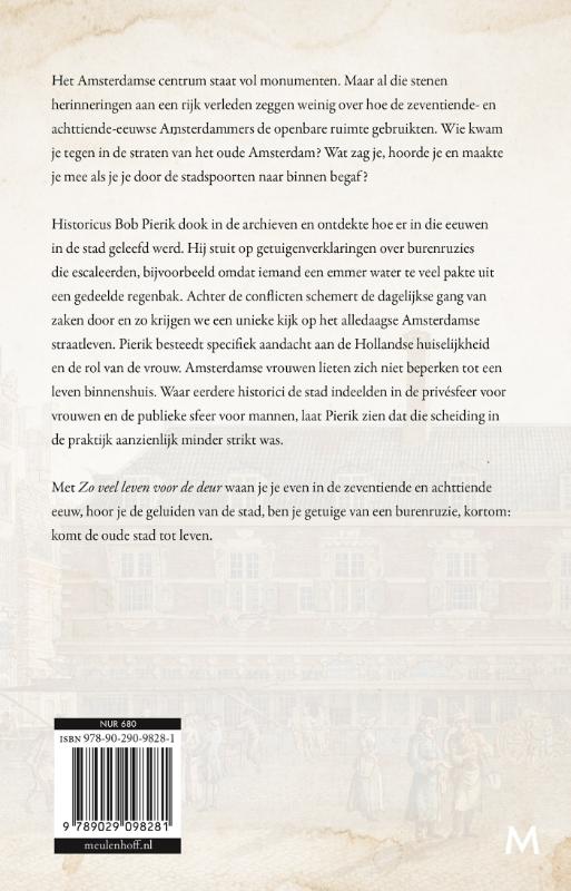 Zo veel leven voor de deur achterkant