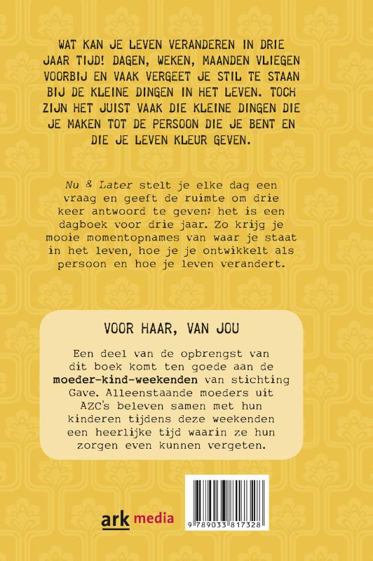 Nu en later Nu en later achterkant