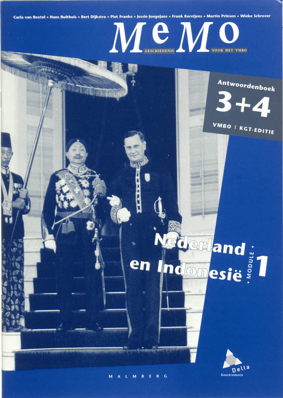 Memo VMBO KGT Nederland en Indonesie Antwoordenboek 3+4