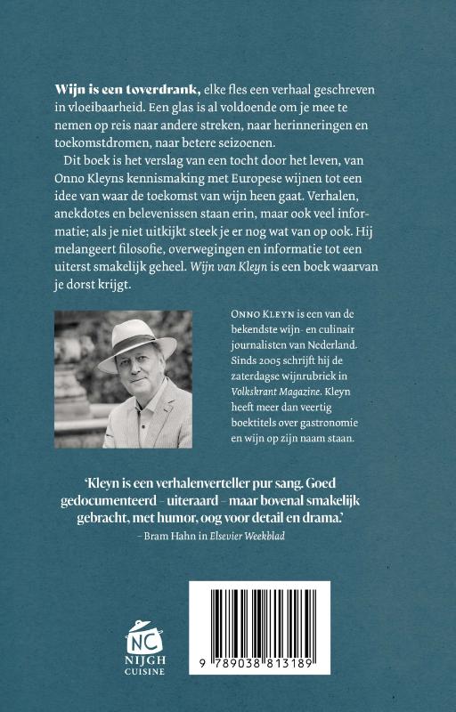Wijn van Kleyn / Nijgh Cuisine achterkant