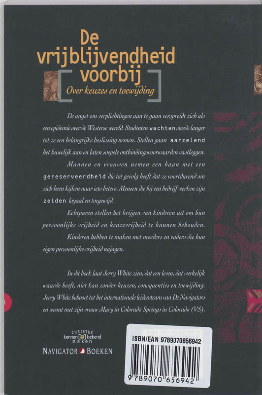 Vrijblijvendheid voorbij achterkant