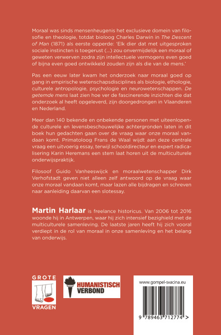 De getemde mens achterkant