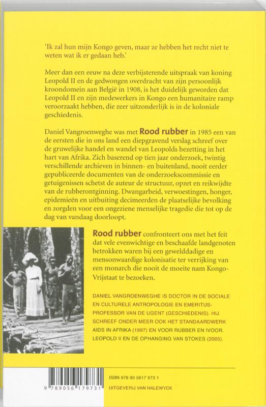 Rood rubber achterkant