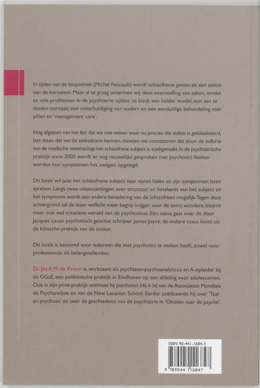 Schizofrenie Tussen Symptoom En Subject achterkant