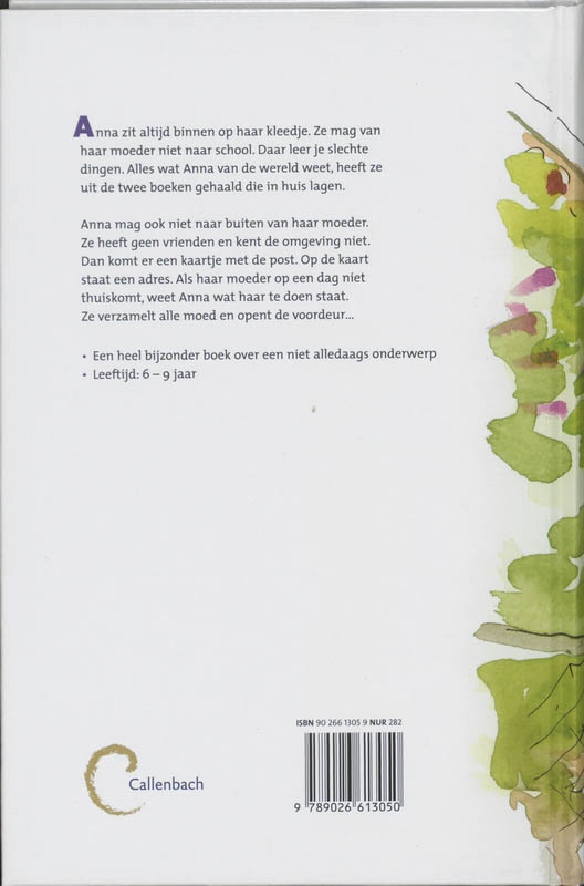 Een kaart voor Anna achterkant