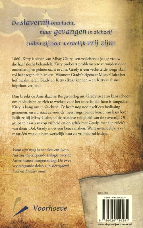 Vlam van hoop / Amerikaanse burgeroorlog-trilogie / 3 Vlam van hoop / Amerikaanse burgeroorlog-trilogie / 3 achterkant