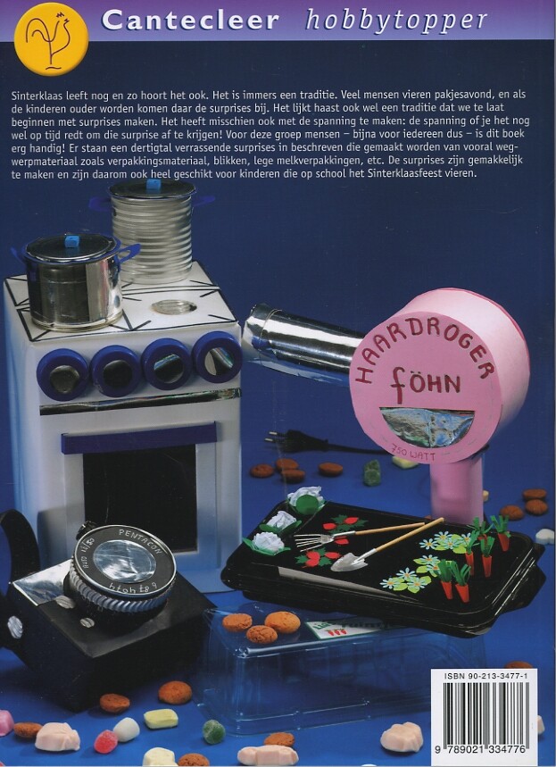 Nieuw Sinterklaas surpriseboek / Cantecleer hobbytopper achterkant