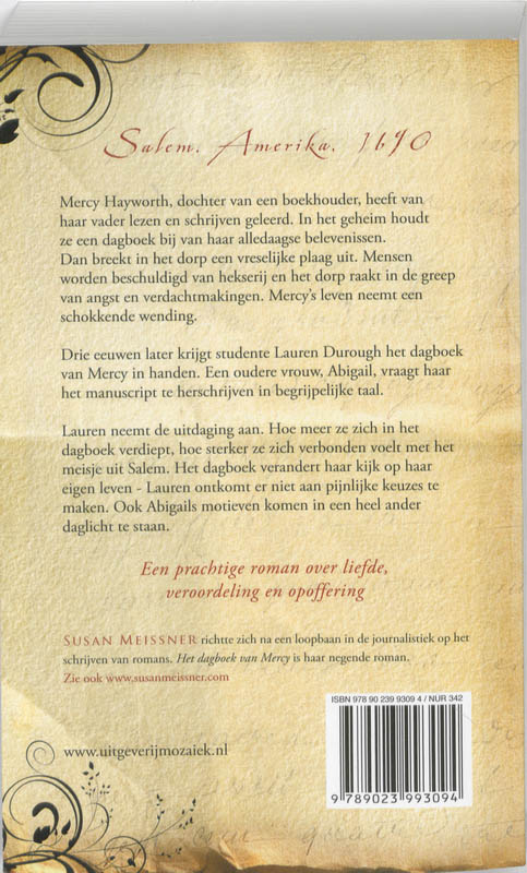 Het dagboek van Mercy achterkant