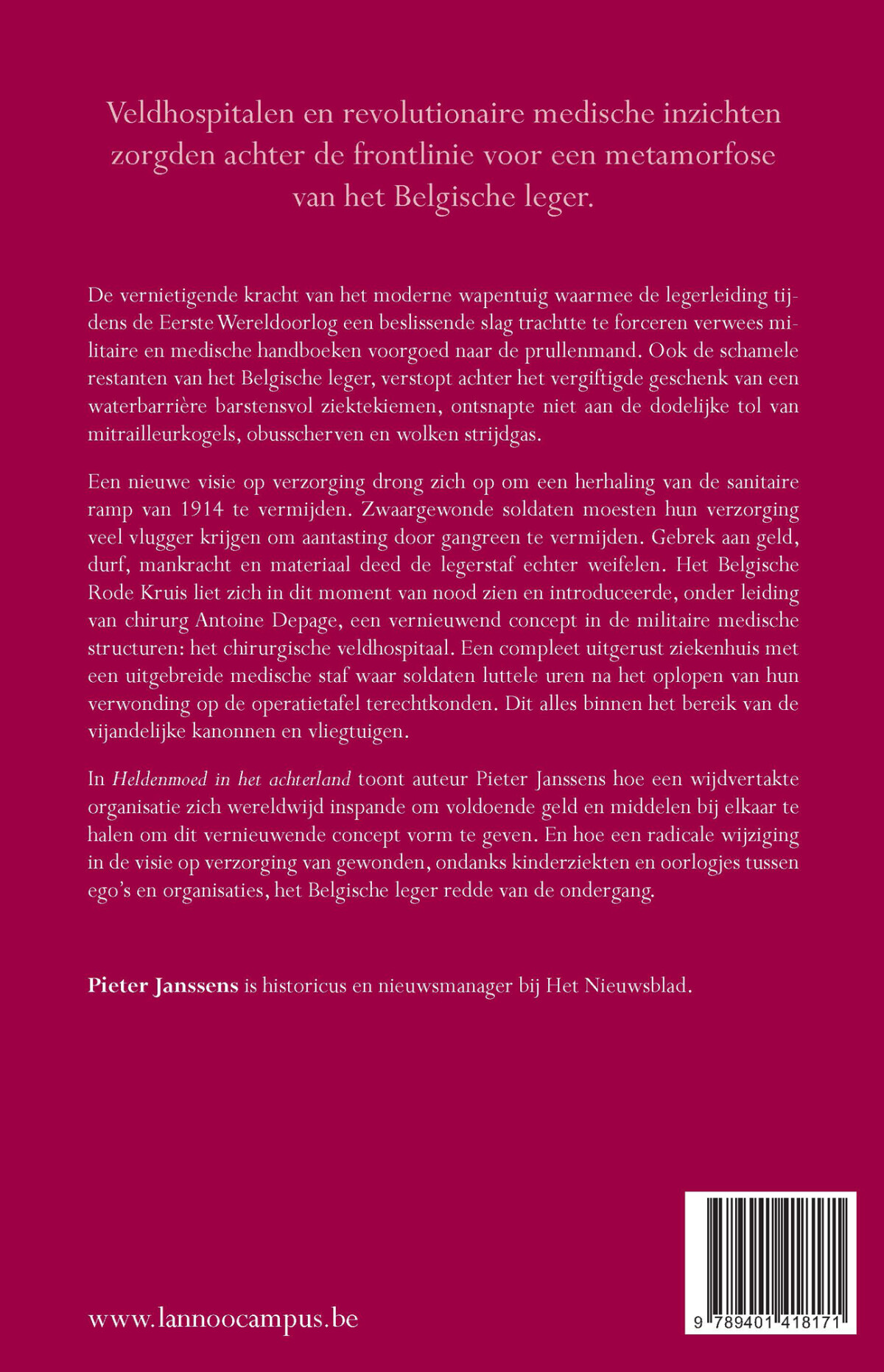 Heldenmoed in het achterland achterkant