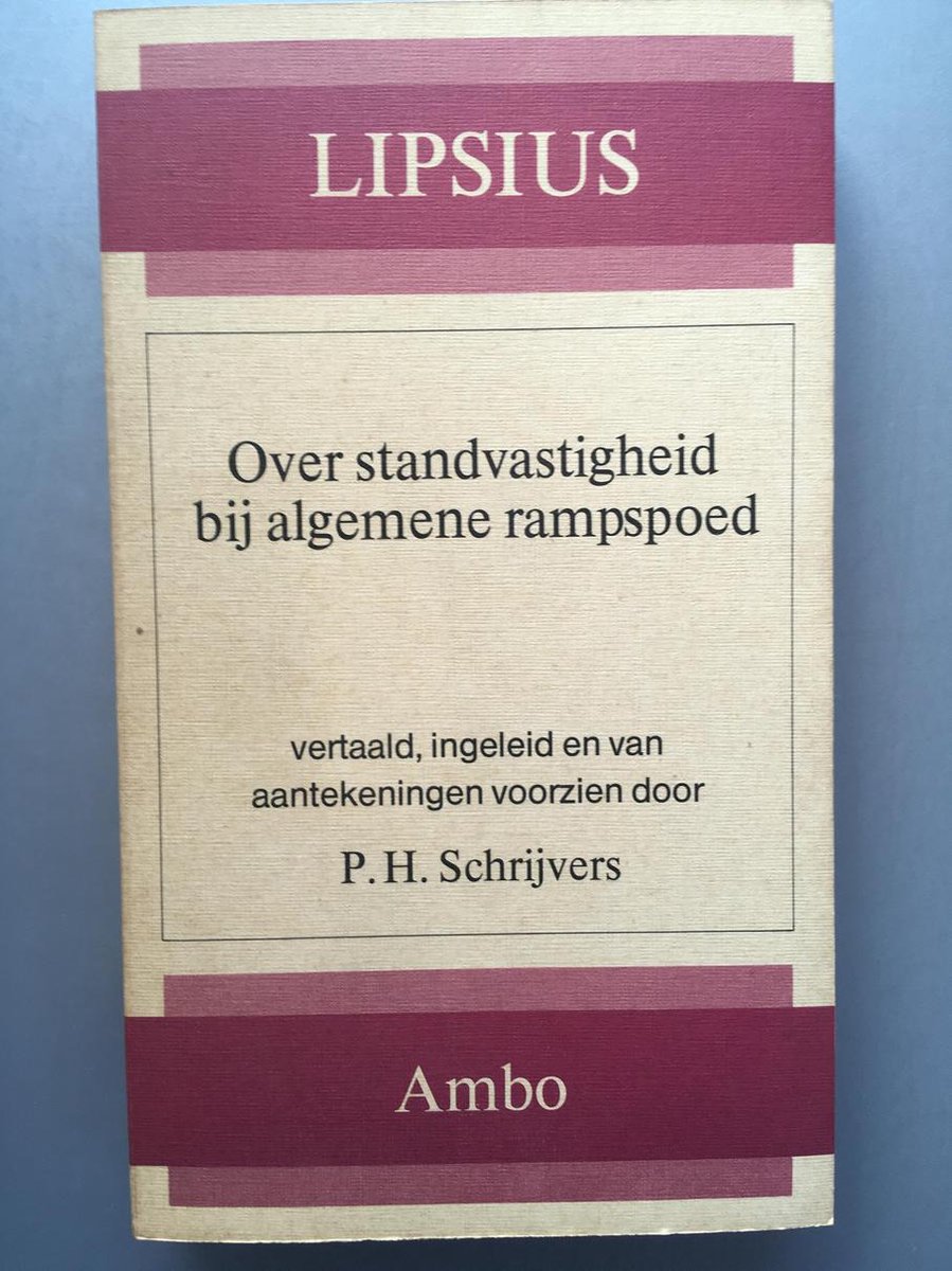 Over standvastigheid by alg. rampspoed
