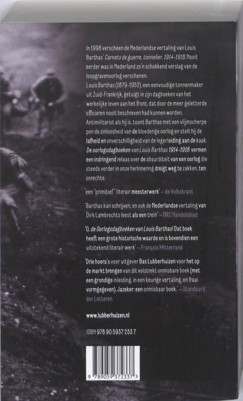 De oorlogsdagboeken van Louis Barthas 1914-1918 achterkant