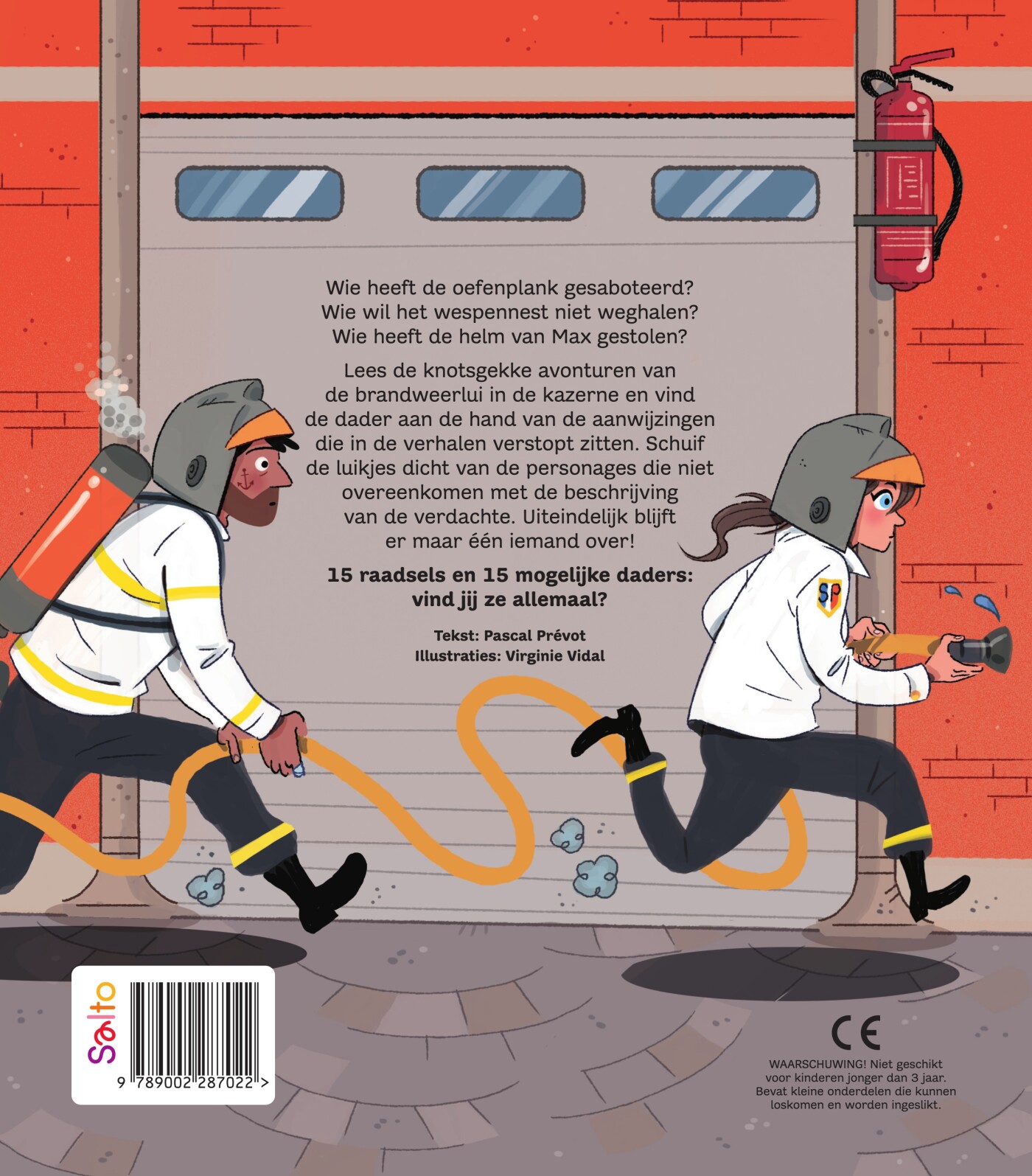 Bij de brandweer / Wie heeft het gedaan? achterkant