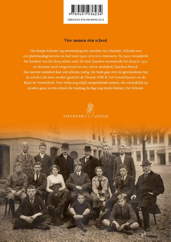 Vier namen één school achterkant
