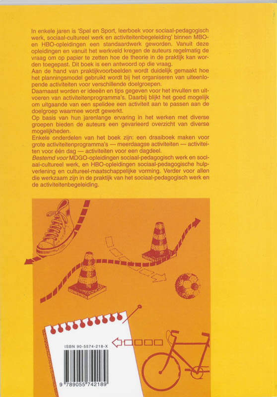 Activiteitenboek spel en sport achterkant