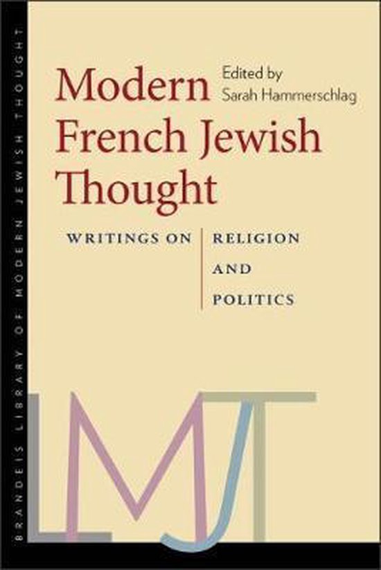 Modern French Jewish Thought - Writings on Religion and Politics