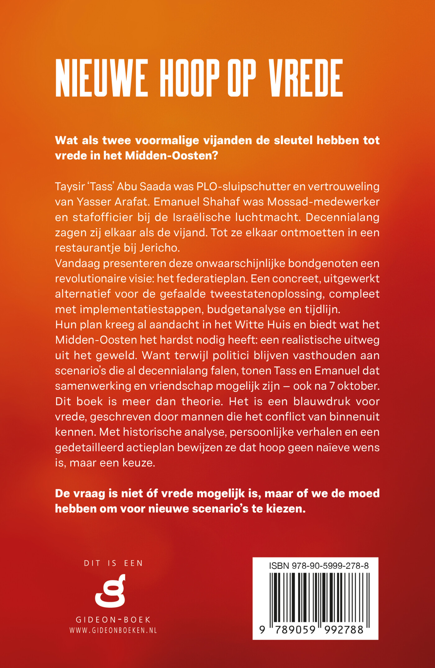 Nieuwe hoop op vrede achterkant