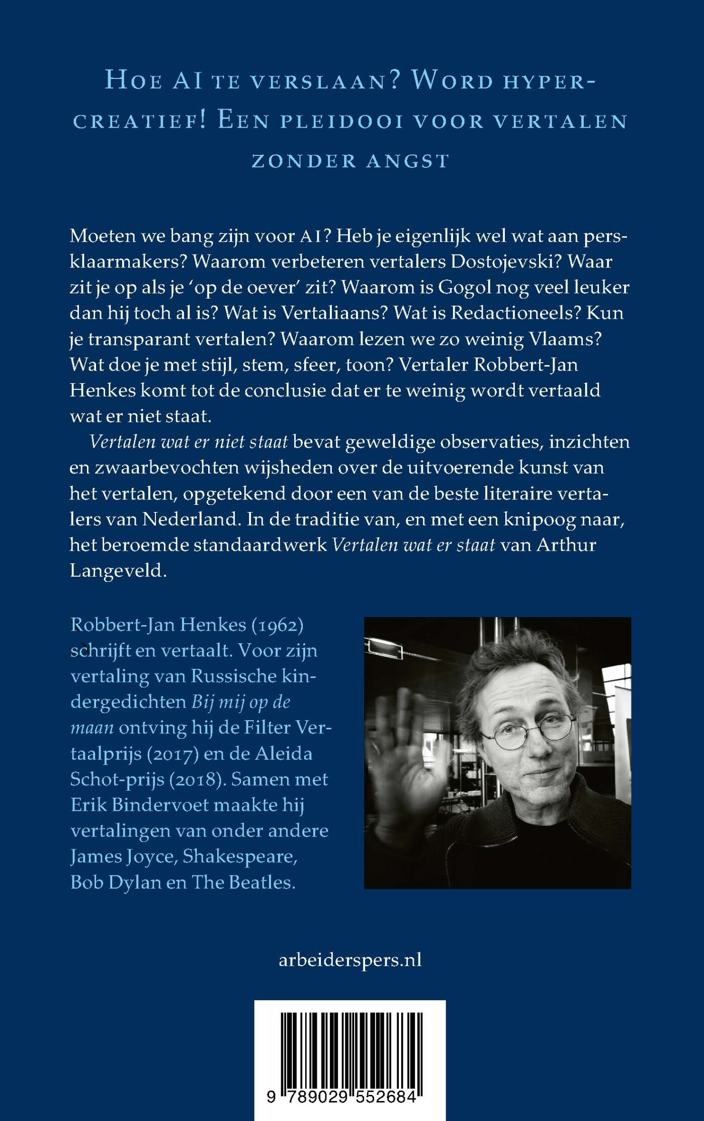 Vertalen wat er niet staat achterkant