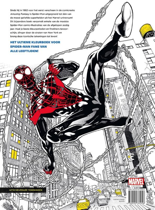 Marvel Spider-Man het ultieme kleurboek achterkant