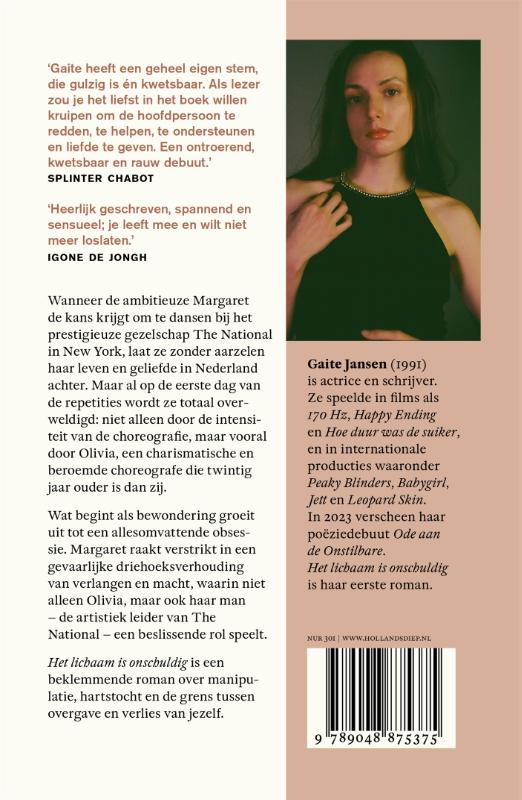 Het lichaam is onschuldig achterkant