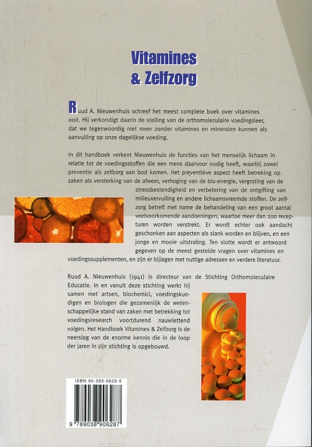 Handboek vitamines en zelfzorg achterkant