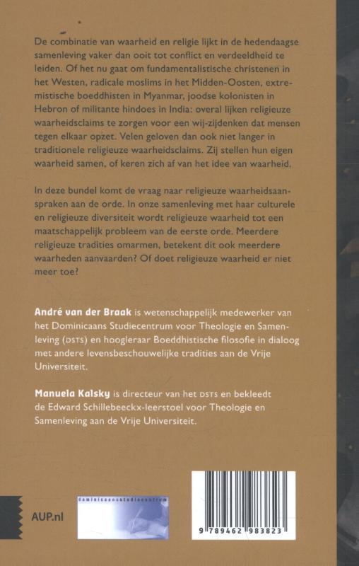 Tussen waarheid en wijsheid achterkant